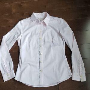 Banana republic pink long sleeve shirt